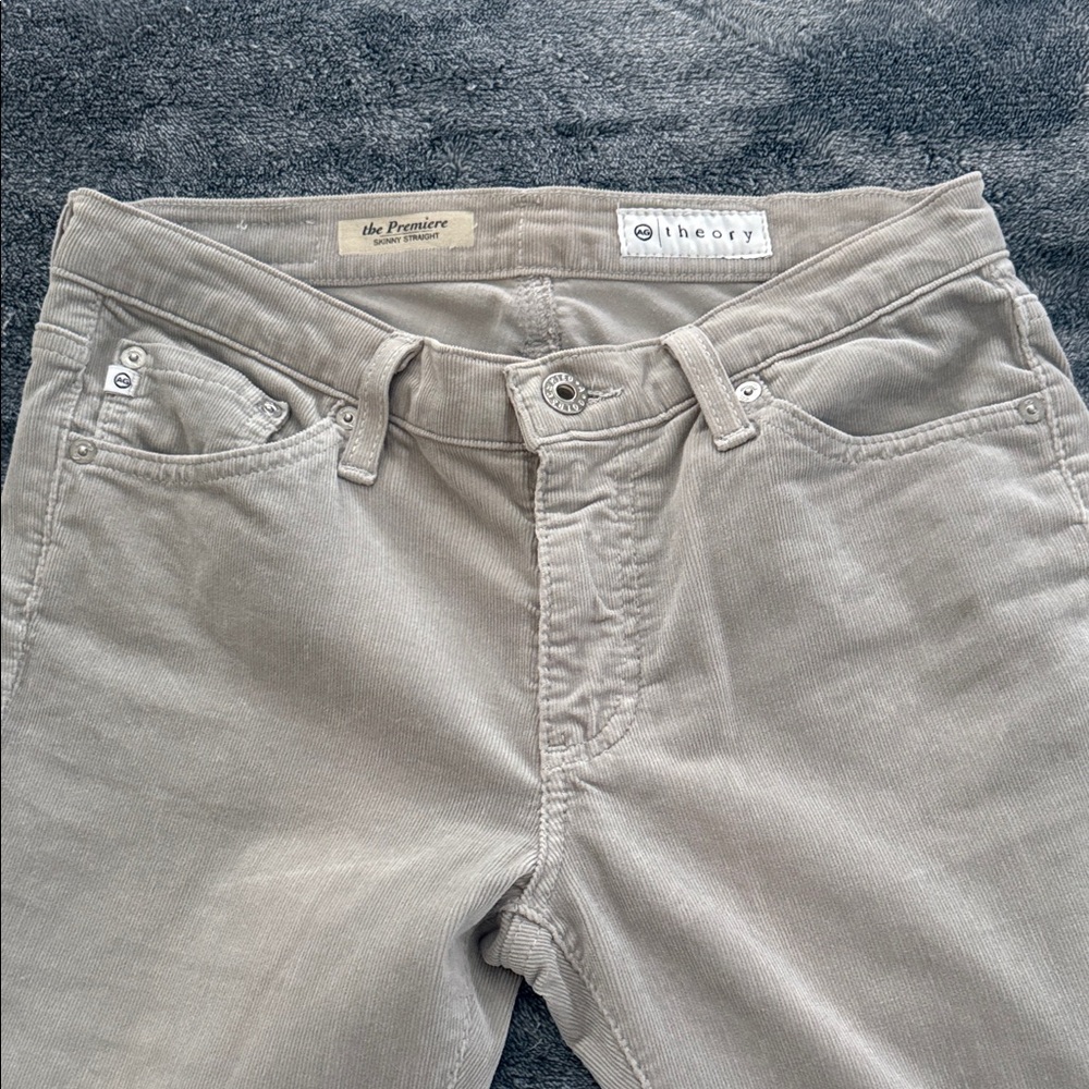 AG Adriano Goldschmied Grey Straight Leg Jeans